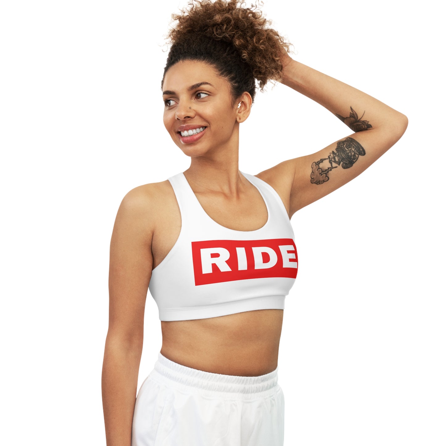 RIDE Seamless Sports Bra - White