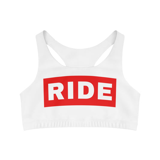 RIDE Seamless Sports Bra - White