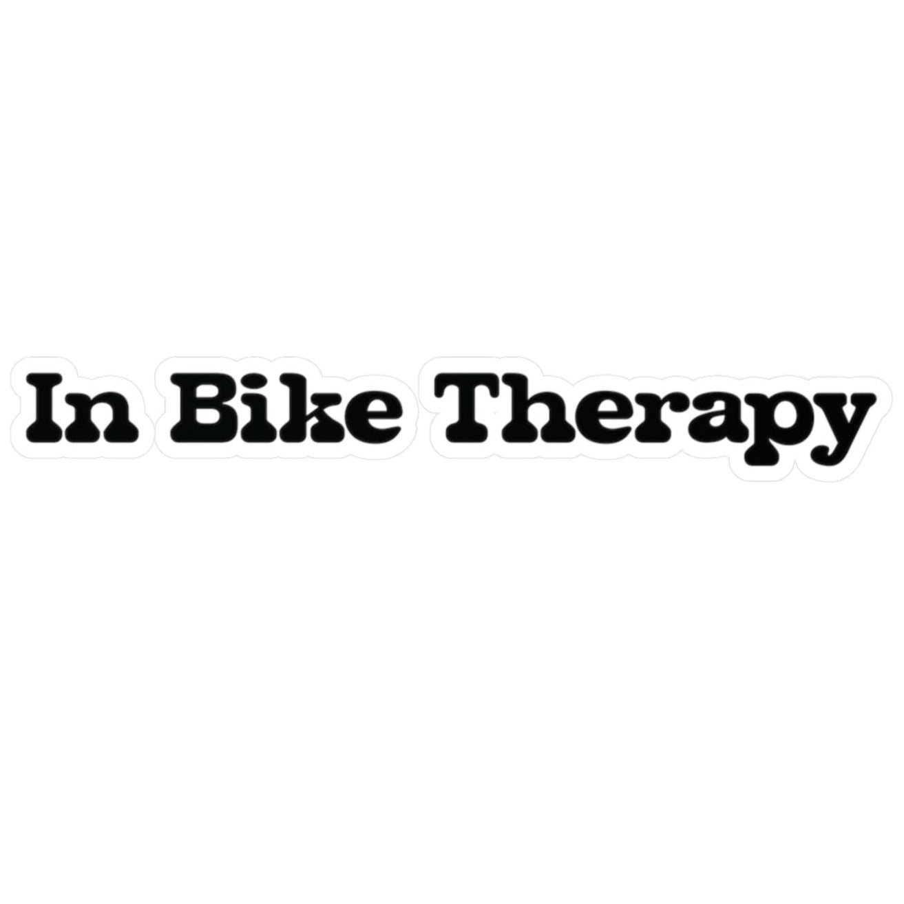 In Bike Therapy Vinyl Decal