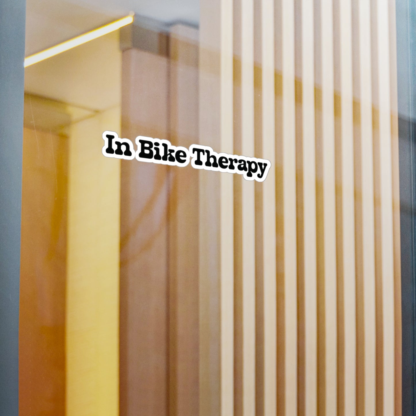 In Bike Therapy Vinyl Decal