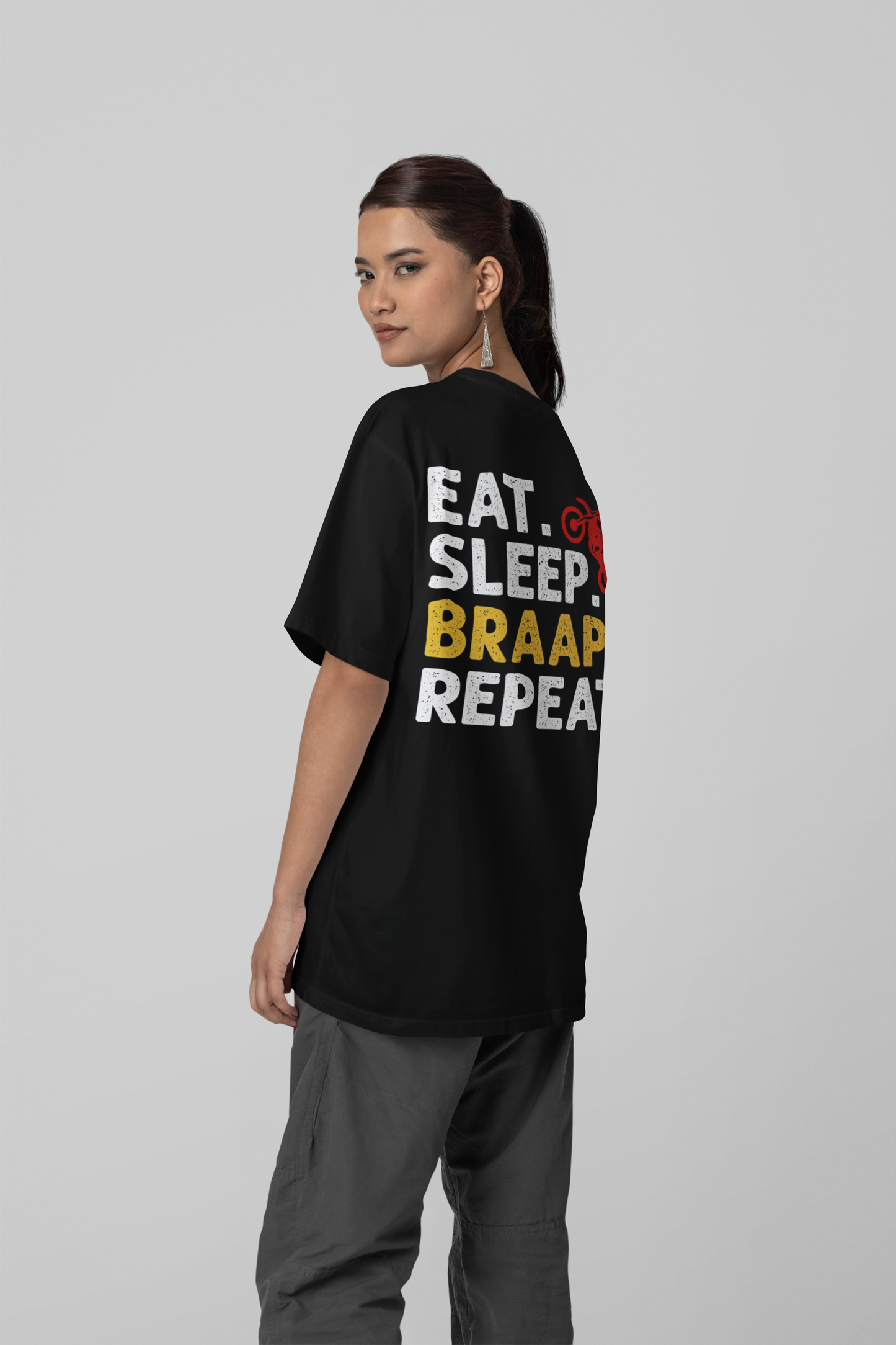 Eat Sleep Braap Repeat Unisex Tee