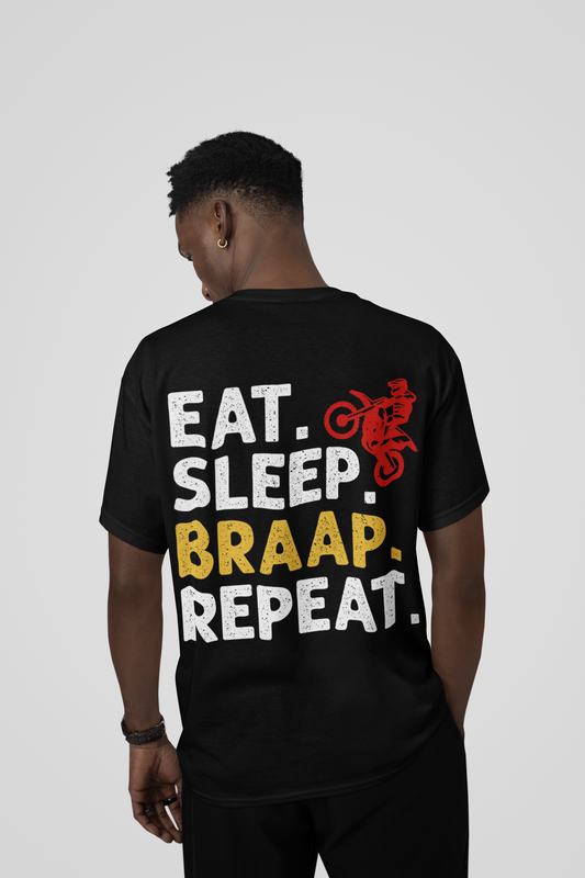 Eat Sleep Braap Repeat Unisex Tee